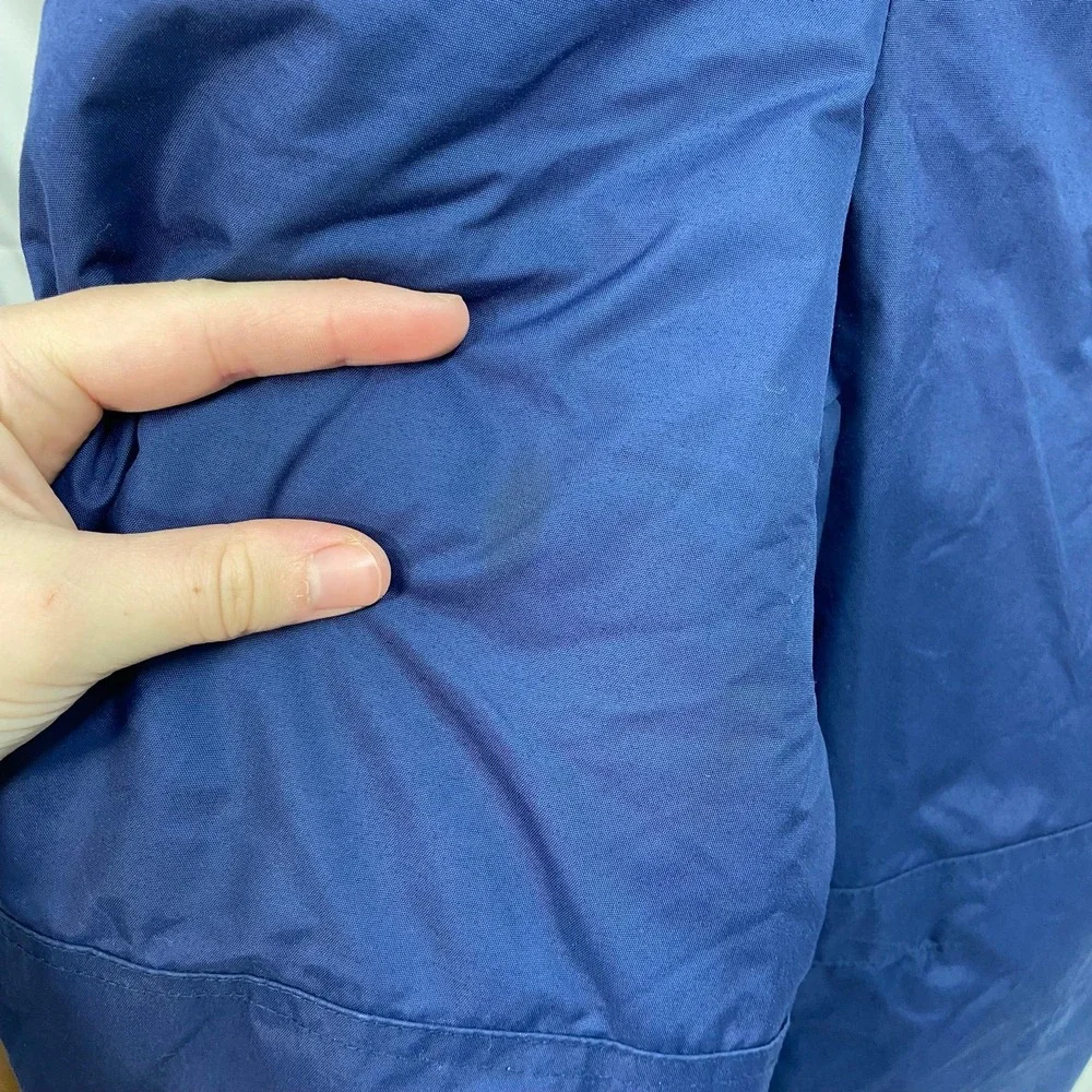 Kid's unisex blue adjustable zip waterproof insulated snowsuit pants winter gear